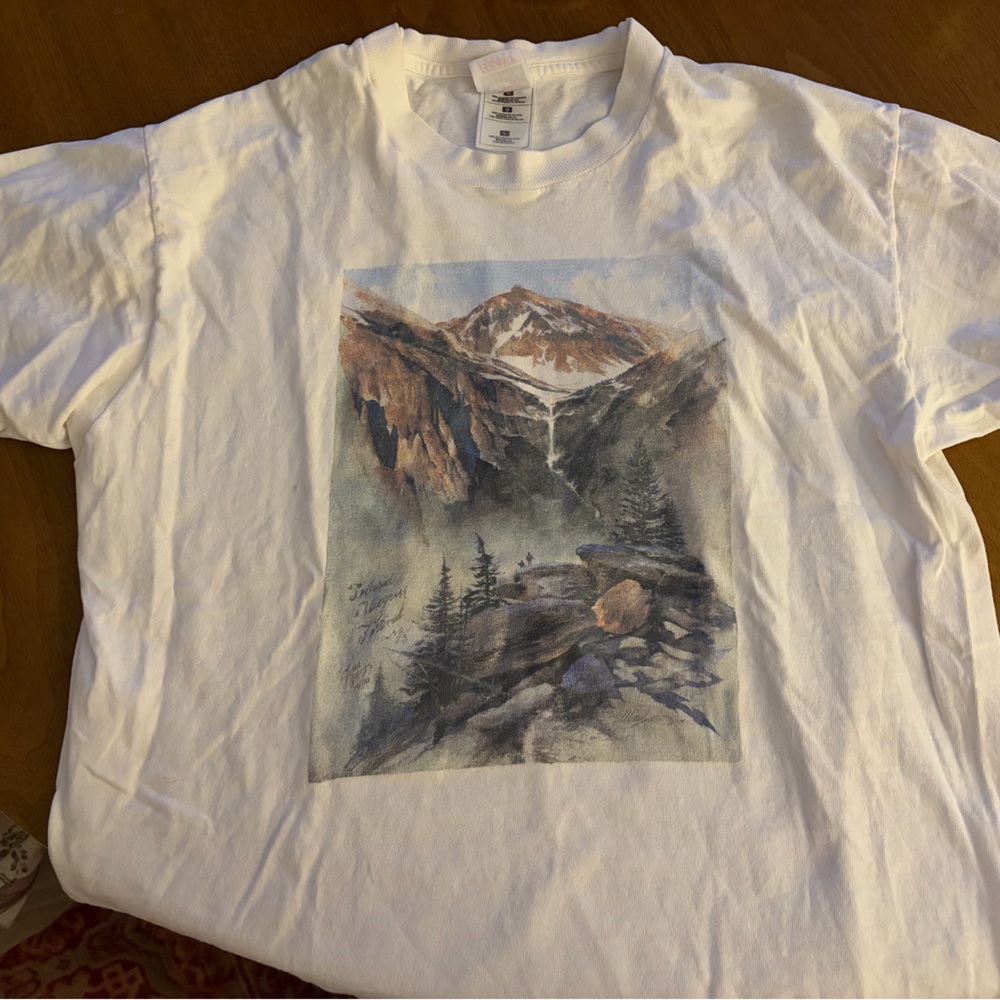 Telluride Bluegrass Festival 1996-Fruit of the Loom White Mountain Graphic Tee